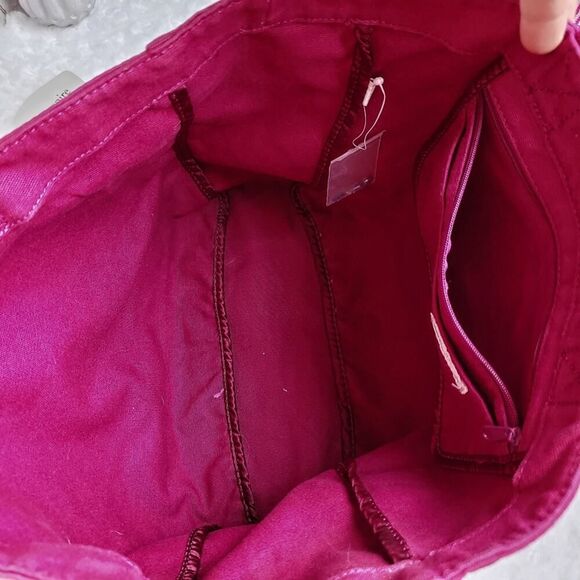 American Eagle Sequin Embellished Tote Bag Fuchsia Pink - Picture 4 of 10